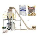 15kg ເມັດໄມ້ vffs bag forming filling sealing bagging machine