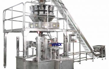 ຖົງ doy rotary ອັດຕະໂນມັດທີ່ມີ zipper packing ເຄື່ອງປະທັບຕາ