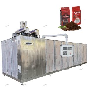 ຖົງສູນຍາກາດ brick ສອງຫ້ອງອັດຕະໂນມັດກອບເປັນຈໍານວນເຄື່ອງຫຸ້ມຫໍ່ຕື່ມ